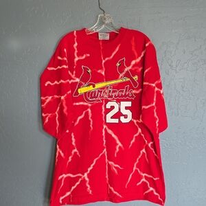 Mark McGuire Majestic Red T-Shirt